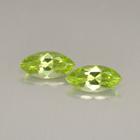 Gemas de peridoto verde natural de  ct, marquesa, VS