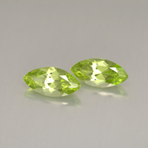 Gemas de peridoto verde natural de  ct, marquesa, VS
