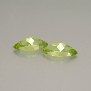 Gemas de peridoto verde natural de  ct, marquesa, VS