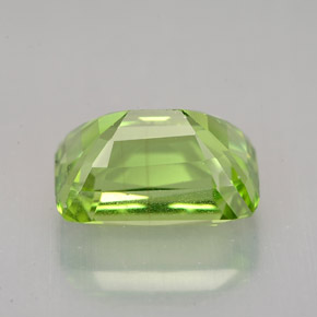Peridoto verde natural de 5,00 ct, corte cojín, VS