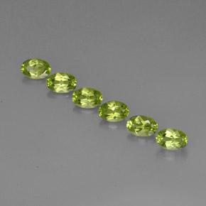 Gemas de peridoto verde natural de  ct, corte óvalo, VVS-VS