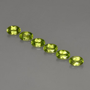 Gemas de peridoto verde natural de  ct, corte óvalo, VVS-VS