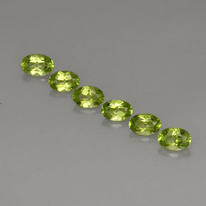 Gemas de peridoto verde natural de  ct, corte óvalo, VVS-VS