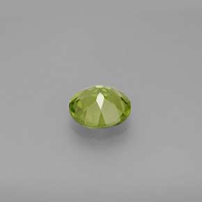 Peridoto verde natural de 1,21 ct, corte redondo, VS