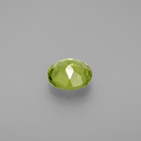 Peridoto verde natural de 1,35 ct, corte redondo, VS