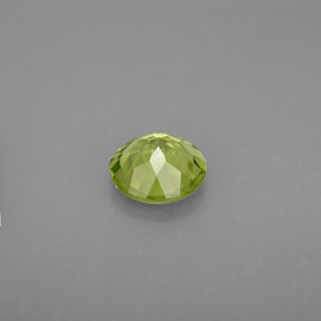 Peridoto verde natural de 1,21 ct, corte redondo, VVS-VS
