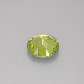 Peridoto verde natural de 1,19 ct, corte redondo, VVS-VS