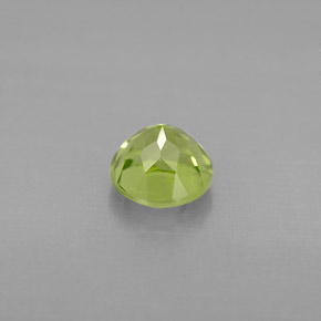 Peridoto verde natural de 1,12 ct, corte redondo, VS