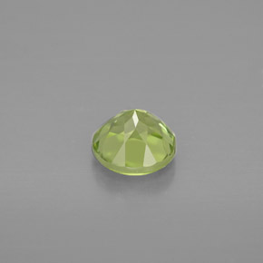 Peridoto verde natural de 0,98 ct, corte redondo, VS