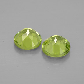 Gemas de peridoto verde natural de  ct, corte redondo, VVS-VS