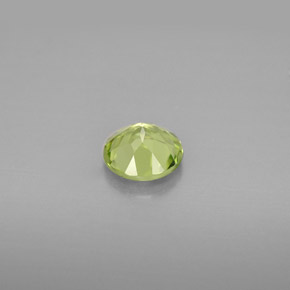Peridoto verde natural de 0,82 ct, corte redondo, VS