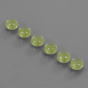Gemas de peridoto verde natural de  ct, corte redondo, transparente
