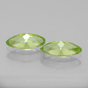 Gemas de peridoto verde natural de  ct, marquesa, VVS-VS