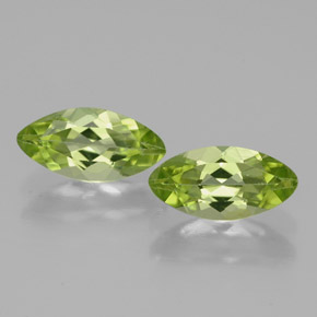 Gemas de peridoto verde natural de  ct, marquesa, VS