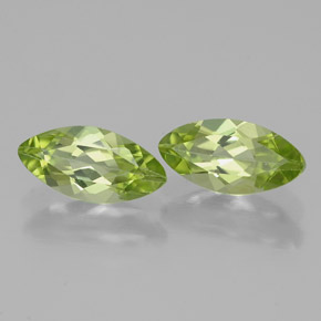 Gemas de peridoto verde natural de  ct, marquesa, VS