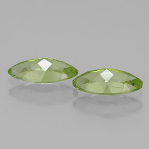 Gemas de peridoto verde natural de  ct, marquesa, VS