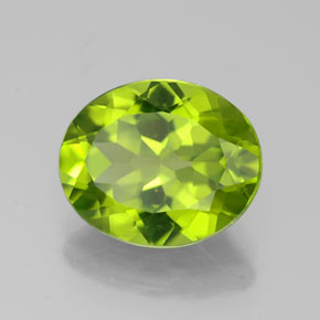 Peridoto Verde vivo natural de 3.58 ct, Corte Óvalo, VS