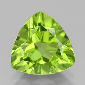 Peridoto verde natural de 2,45 ct, trillón, VS