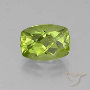 2.38ct Natural Verde vivo claro Peridoto, Forma Cojín, VS