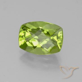 Peridoto Verde vivo claro natural de 2.38 ct, Forma Cojín, VS