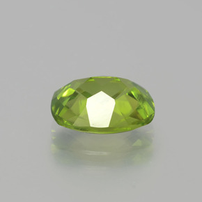 Peridoto verde natural de 2,38 ct, corte cojín, VVS-VS