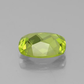 Peridoto verde natural de 1,95 ct, corte cojín, VVS-VS