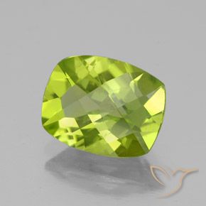 Peridoto Verde vivo natural de 2.60 ct, Forma Cojín, VS