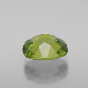 Peridoto verde natural de 2,65 ct, corte cojín, VS-SI
