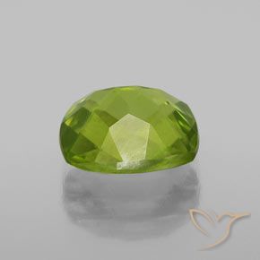 Peridoto Verde vivo natural de 2.50 ct, Forma Cojín, VS-SI