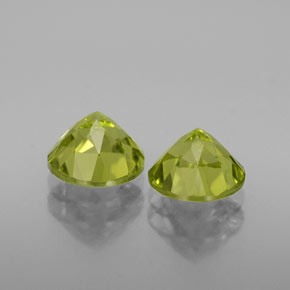 Gemas de peridoto verde natural de  ct, corte redondo, VS-SI