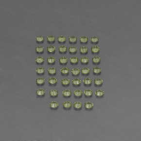 Gemas de peridoto verde natural de  ct, corte redondo, VVS-VS