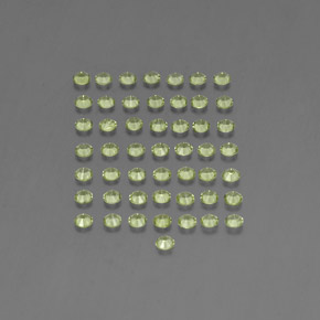 Gemas de peridoto verde natural de  ct, corte redondo, VVS-VS