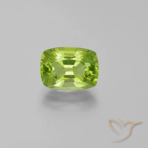 2.49ct Natural Verde medio Peridoto, Forma Cojín, VS