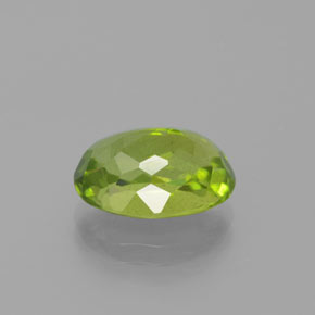 Peridoto verde natural de 5,47 ct, corte óvalo, VS