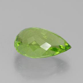 Peridoto Verde vivo natural de 5.06 ct, En forma de pera, VS