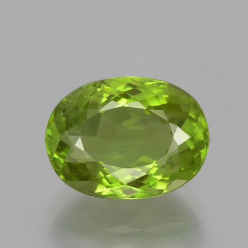 Peridoto Verde vivo natural de 5.00 ct, Corte Óvalo, VS
