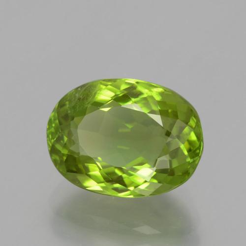 Peridoto Verde vivo natural de 5.00 ct, Corte Óvalo, VS