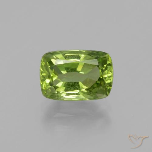 1.98ct Natural Verde medio Peridoto, Forma Cojín, VS