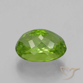 Peridoto Verde vivo natural de 4.64 ct, Corte Óvalo, VS-SI