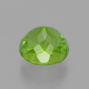 Peridoto verde natural de 5,37 ct, corte óvalo, VS-SI