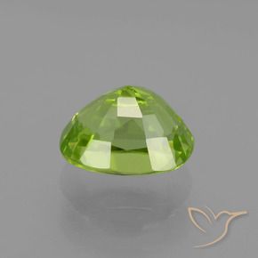 Peridoto Verde amarillento natural de 2.18 ct, Forma Cojín, VS