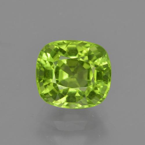 Peridoto Verde vivo natural de 1.99 ct, Corte Cojín, VS