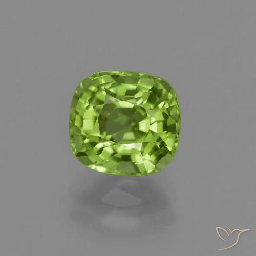 1.98ct Natural Verde vivo Peridoto, Forma Cojín, VS