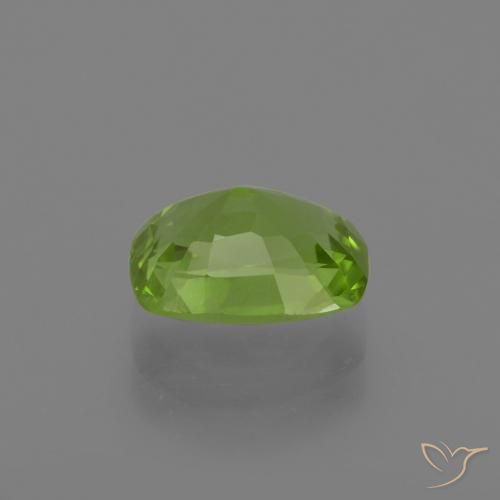 Peridoto Verde medio natural de 2.12 ct, Forma Cojín, VS
