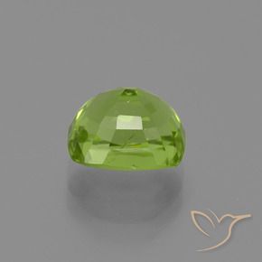 Peridoto Verde amarillento natural de 2.59 ct, Forma Cojín, VS