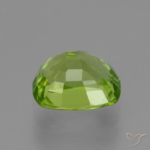 Peridoto Verde vivo natural de 1.97 ct, Forma Cojín, VS