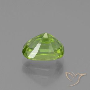 Peridoto Verde amarillento natural de 2.00 ct, Forma Cojín, VS