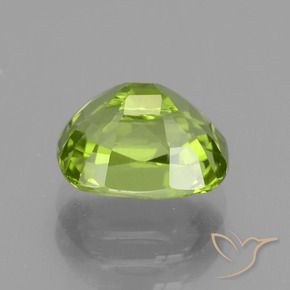 Peridoto Verde amarillento natural de 2.38 ct, Forma Cojín, VS