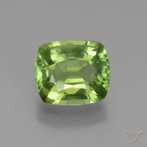 2.09ct Natural Verde vivo Peridoto, Forma Cojín, VS