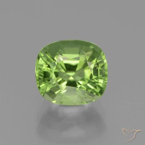 2.26ct Natural Verde vivo Peridoto, Forma Cojín, VS